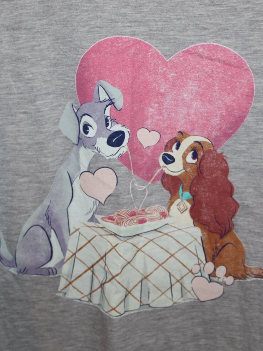 NWT Torrid Disney Lady and The Tramp cotton Tee 5X(28W) CUTE /FUN!! - Picture 3 of 7